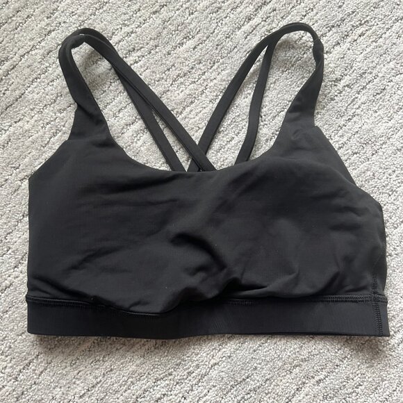 Lululemon Energy Sports Bra- Size 6 in Black - Picture 2 of 2